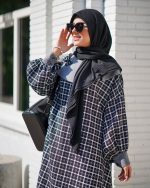 پیراهن دانشجویی مشکی طوسی